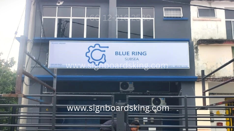 signboard Pejabat Urusan Blue Ring office signage Malaysia 