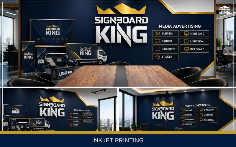 Large format inkjet printing service in Malaysia for banners, signboards, wall stickers, and promotional advertising materials